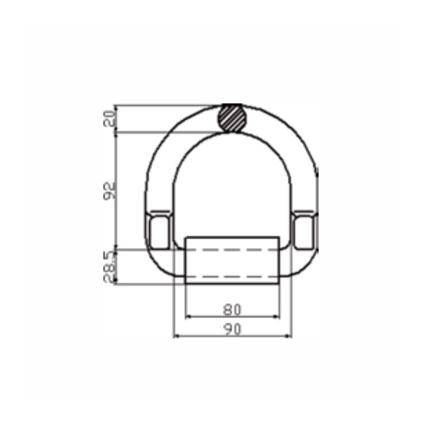 D RING WITH SUPPORING POINT