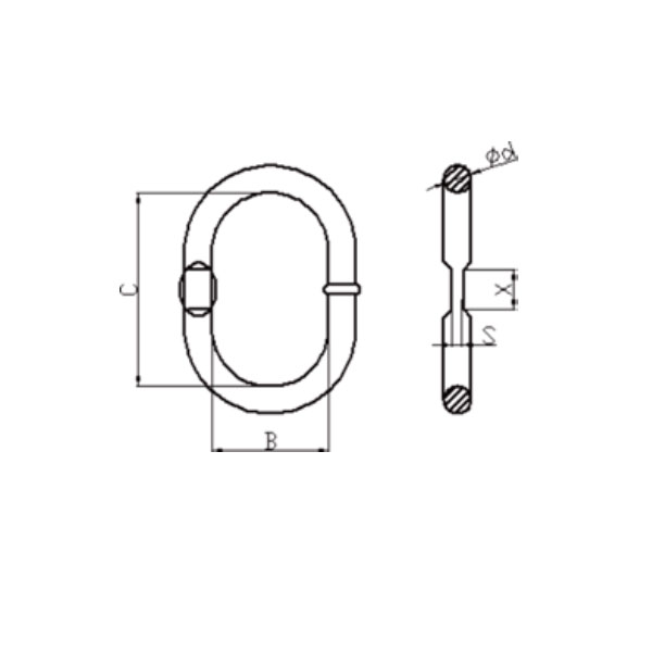 WELDED ALLOY MASTER LINK