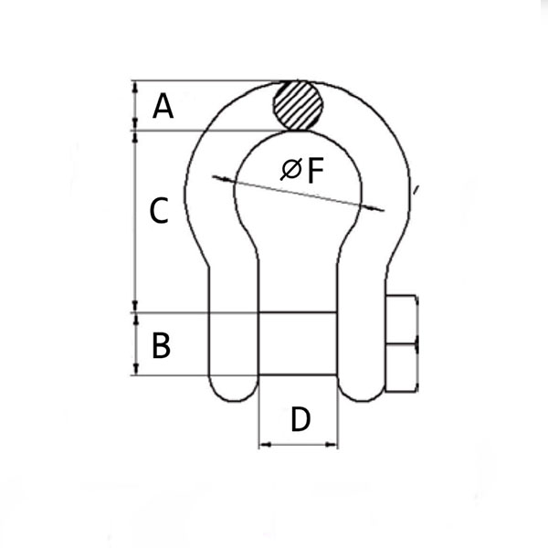 SQUARE HEAD PIN ANCHOR SHACKLES