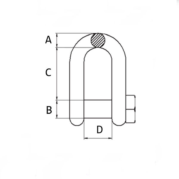 SQUARE HEAD PIN CHAIN SHACKLES