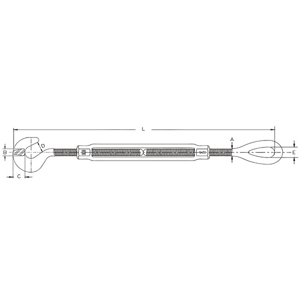 U.S. EYE& JAW TURNBUCKLE