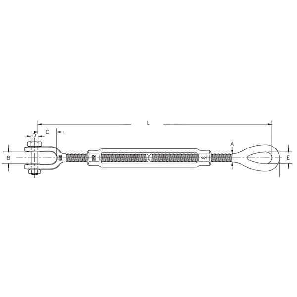 U.S. EYE& HOOK TURNBUCKLE