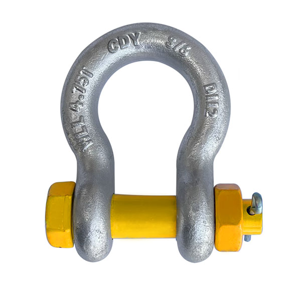 GRADE S BOW SHACKLES WITH SAFETY PINS