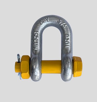 GRADE S D SHACKLES WITH SAFETY PINS