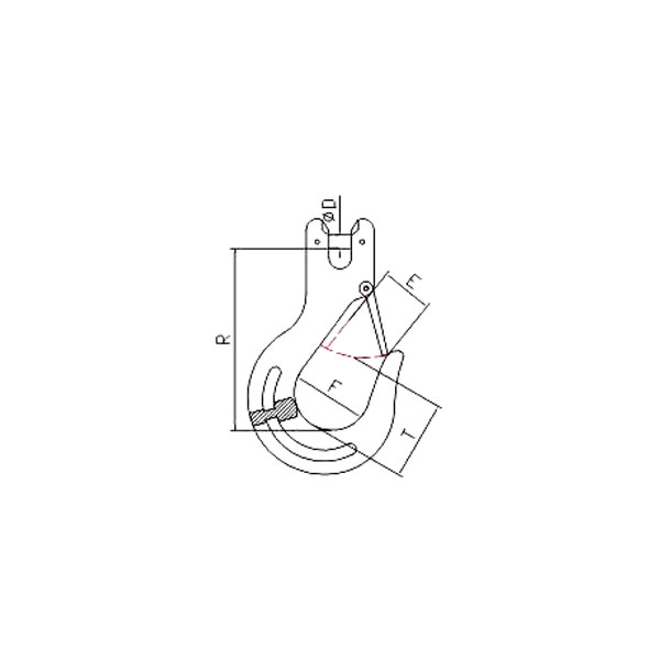 CLEVIS SLING HOOK WITH LATCHES