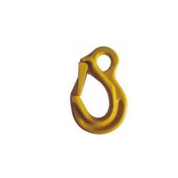 GRADE 80 EYE CHAIN HOOK WITH INTEGRATED LATCH